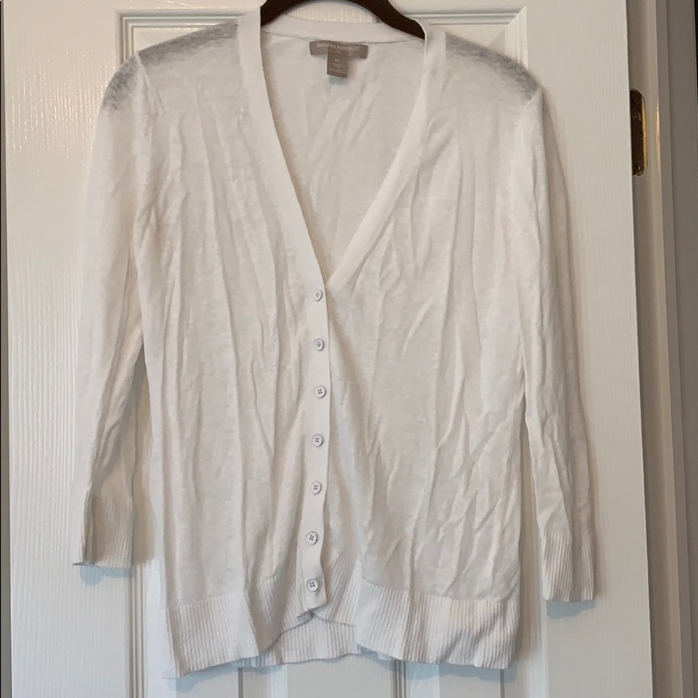 Banana republic white sweater